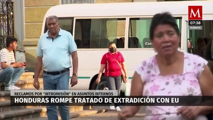 Honduras rompe tratado de extradición con EU por "intromisión" en asuntos internos