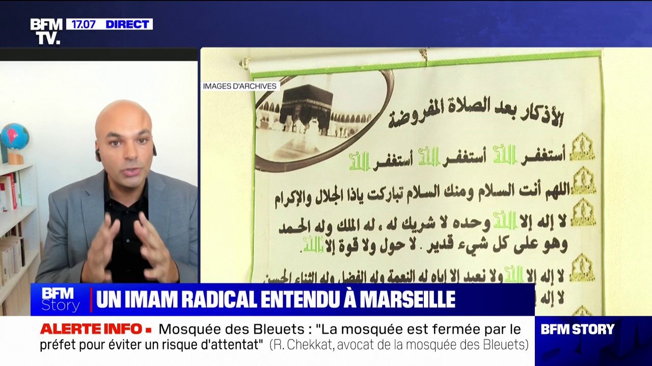 Rafik Chekkat, avocat de la mosquée des Bleuets à Marseille: "L'imam n'a jamais fait l'objet de poursuites"