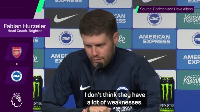 Brighton need a good day to beat world-leading Arsenal - Hurzeler