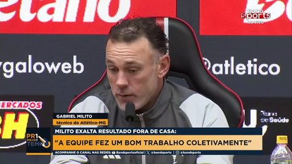 "A EQUIPE FEZ UM BOM TRABALHO COLETIVAMENTE", ELOGIA GABRIEL MILITO