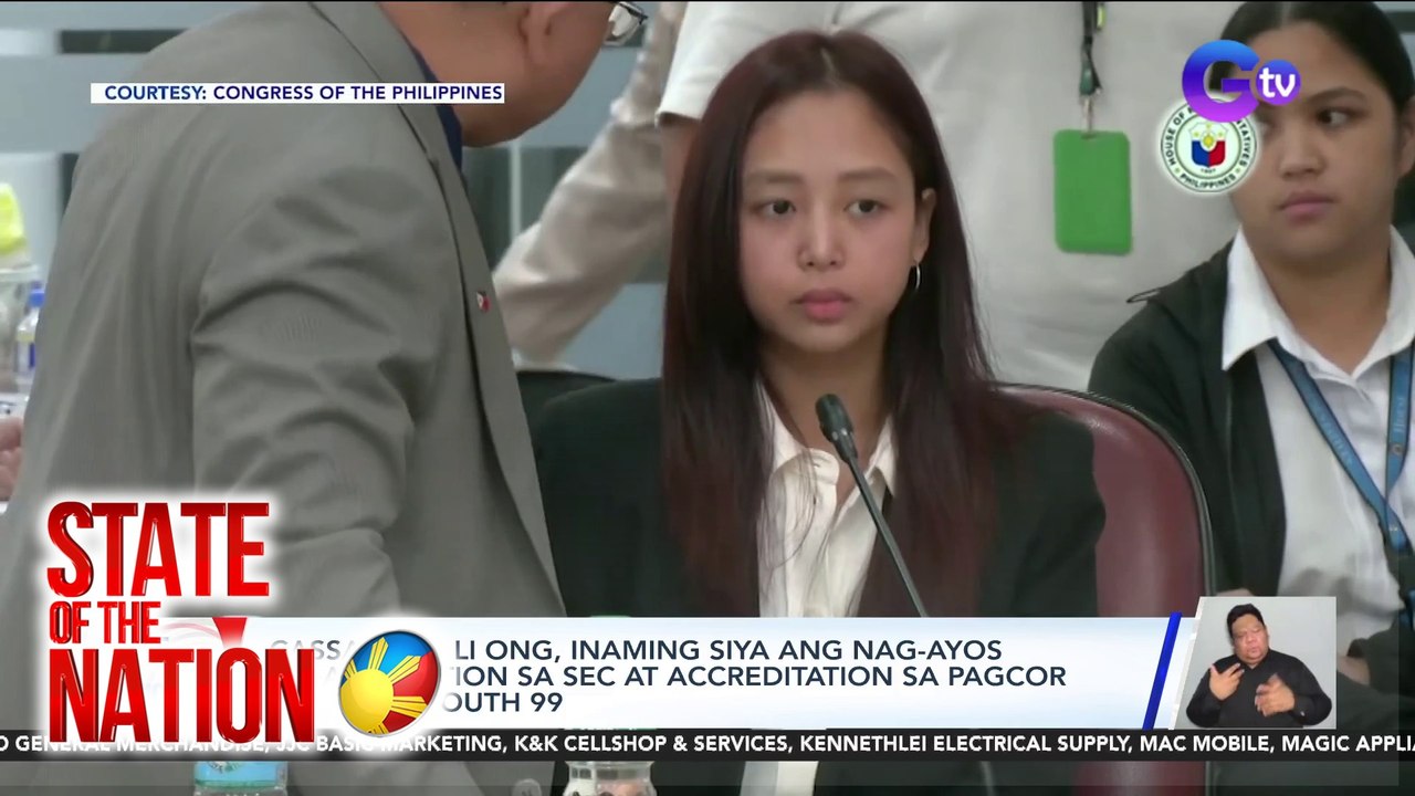 Cassandra Li Ong, inaming siya ang nag-ayos ng application sa SEC at accreditation sa PAGCOR ng Lucky South 99 | SONA