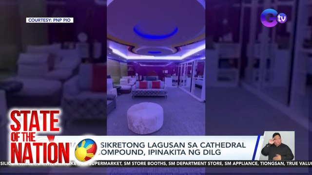 Umano'y sikretong lagusan sa cathedral sa KOJC Compound, ipinakita ng DILG | SONA