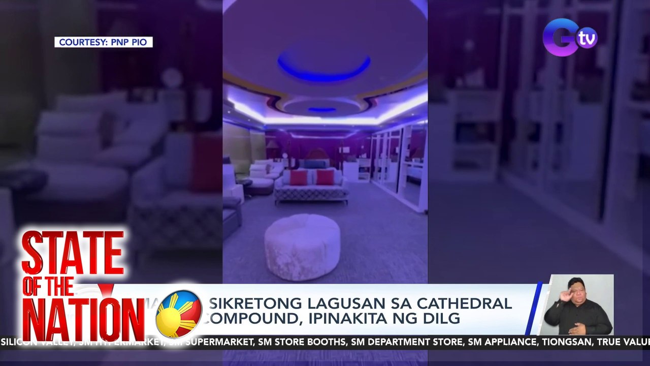 Umano'y sikretong lagusan sa cathedral sa KOJC Compound, ipinakita ng DILG | SONA