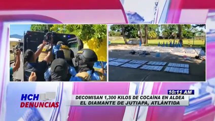 Incautan 1,300 kilos de cocaína en Jutiapa, Atlántida
