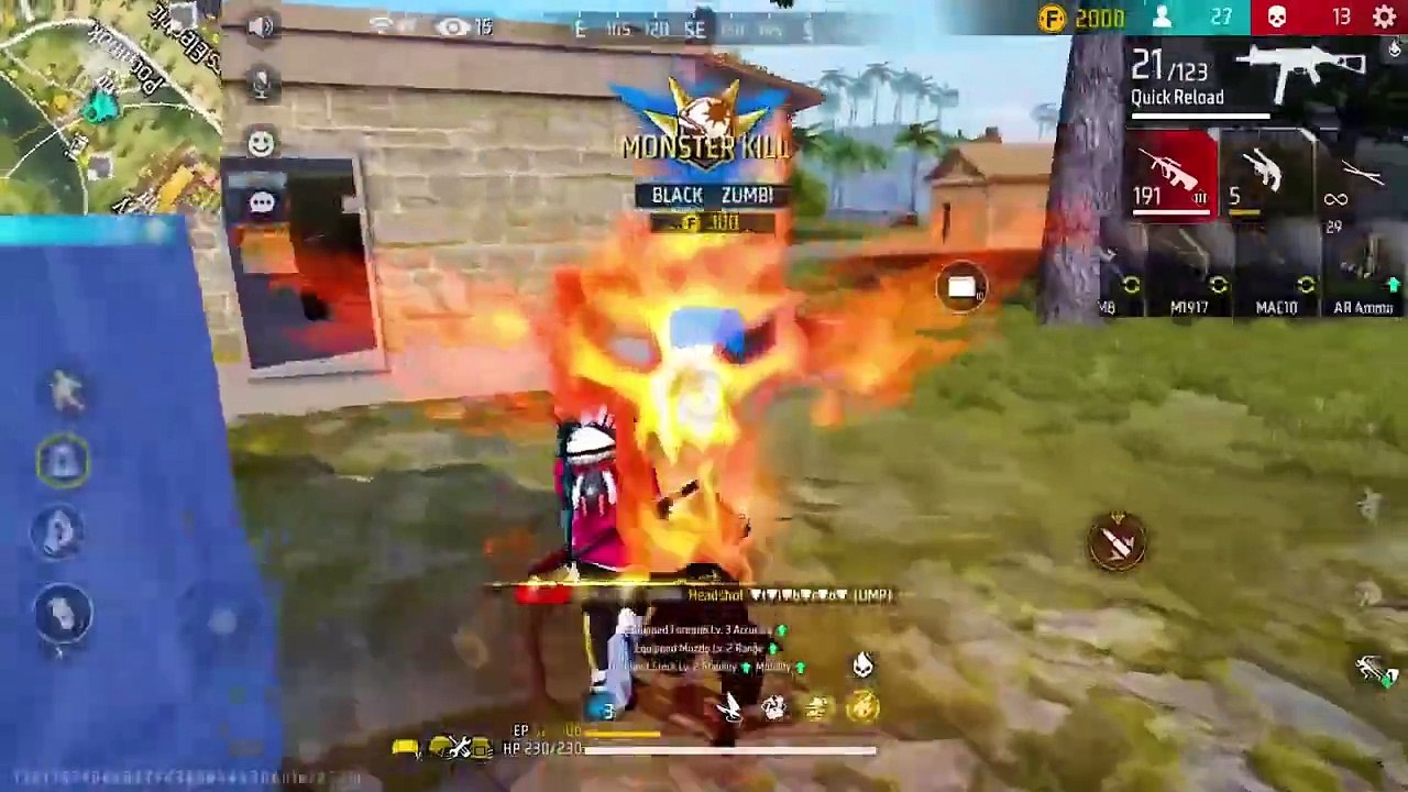 33 Kills  AUG+MP40 99% Headshot Rate | Solo Vs Squad Full Gameplay | Intel i5 ️Freefire