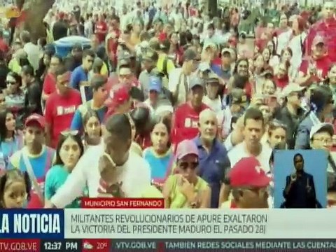 Pueblo apureño se movilizó para celebrar un mes de la victoria del presidente Nicolás Maduro
