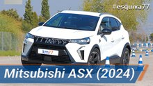 Mitsubishi ASX 2024 - Maniobra de esquiva (moose test) y eslalon | km77.com