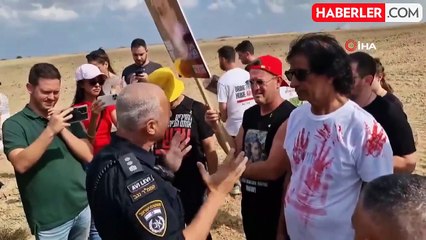 İsrailli esirlerin yakınları Gazze sınırını geçmeye çalıştı