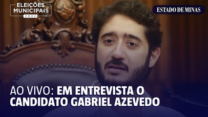 EM Entrevista o candidato à PBH Gabriel Azevedo (MDB)