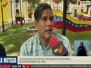 Capitalinos reconocen el crecimiento económico que experimenta Venezuela