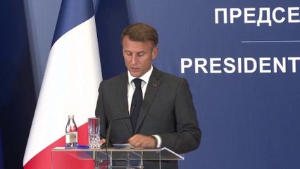 Suivez en direct la conférence de presse d'Emmanuel Macron depuis Belgrade en Serbie
