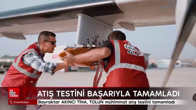 Bayraktar AKINCI TİHA, TOLUN mühimmat atış testini başarıyla tamamladı