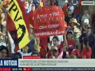 Pueblo del estado Monagas celebró con alegría la victoria del pasado 28 de julio