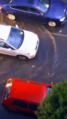 Efectos del torrencial aguacero que ha caído en León