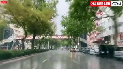 Konya Yunak'ta Şiddetli Yağmur Tarım Arazi ve Yolları Su Bastı