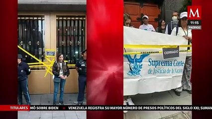Trabajadores del PJF cierran accesos a la SCJN en protesta contra reforma judicial