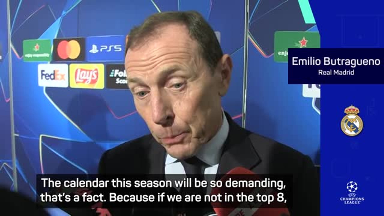 Real Madrid's Butragueno says calendar 'so demanding' with new Champions League