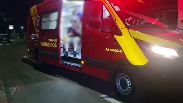 Motociclista fica ferido em acidente na Rua Xavantes no Santa Cruz