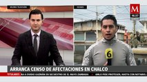 Comienza el censo de afectaciones por inundaciones en Chalco tras 28 días bajo el agua