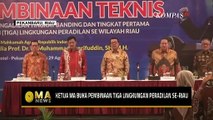 Ketua MA Buka Pembinaan Tiga Lingkungan Peradilan se-Wilayah Riau