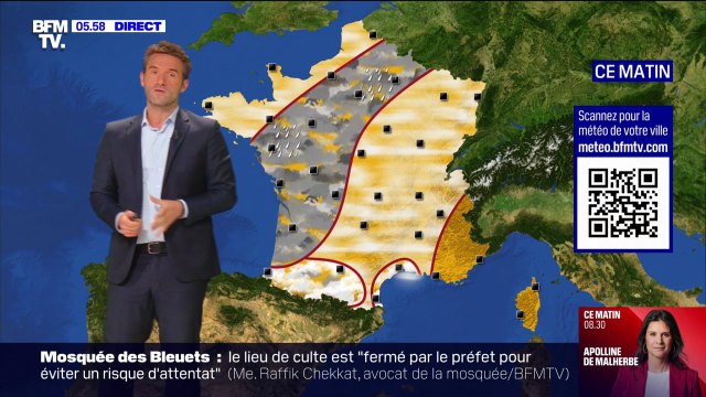 De la pluie et des températures contrastées entre le nord et le sud ce vendredi