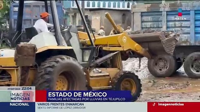 Lluvias provocan inundaciones y el desbordamiento de un río en Tejupilco, Edoméx