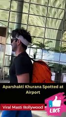 Sidharth Malhotra, Pankaj Tripathi and Aparshakti Spotted at Airport Viral Masti Bollywood