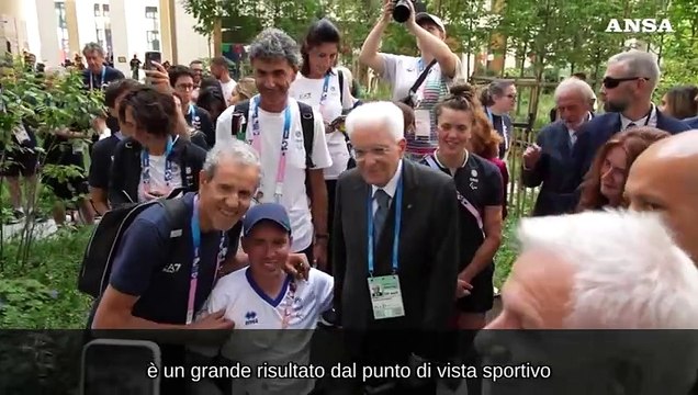 Paralimpiadi, Pancalli agli azzurri: Ricorderete, con noi c'era Mattarella