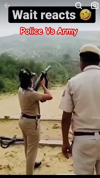 Police vs Army fire 
