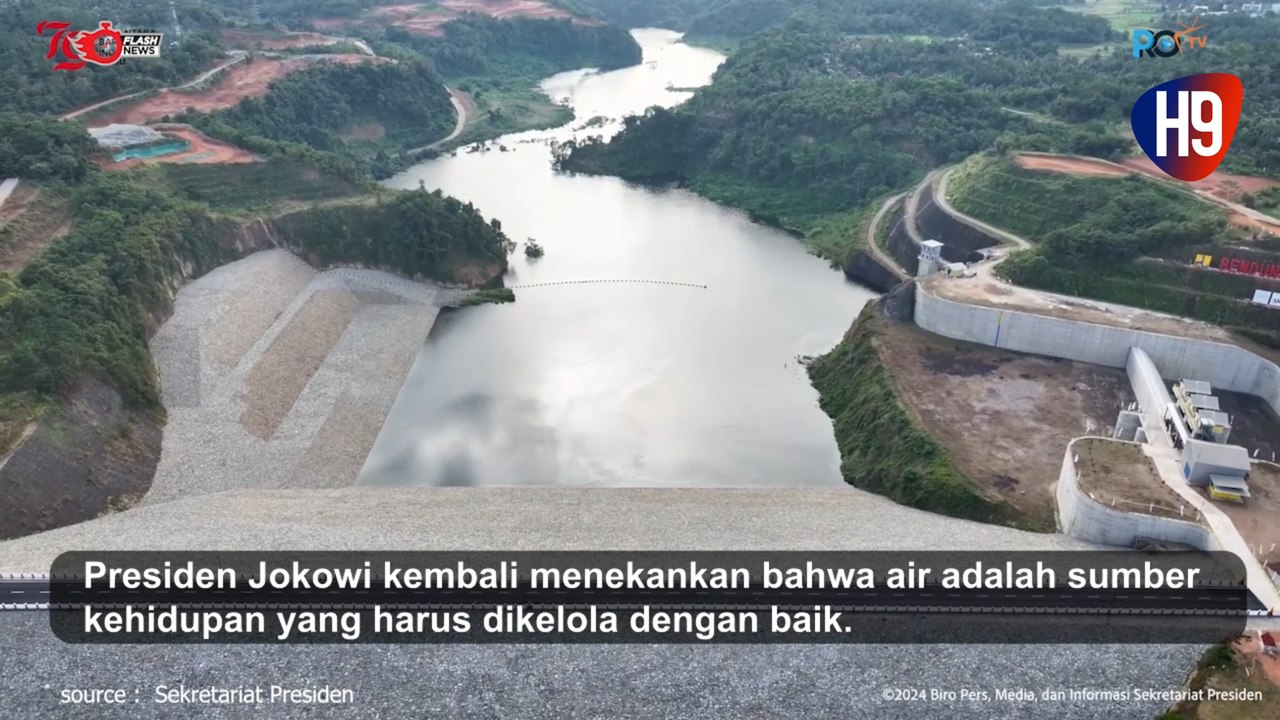 Presiden Jokowi Resmikan Bendungan Leuwikeris di Tasikmalaya