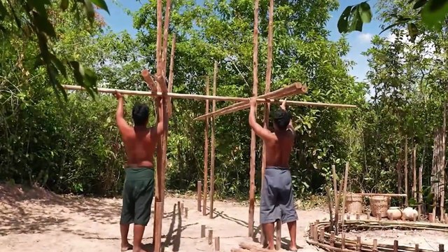 Epic Journey of Two Guys 8: Built a Stunning Bamboo Home in the Forest | Camping Amazing
