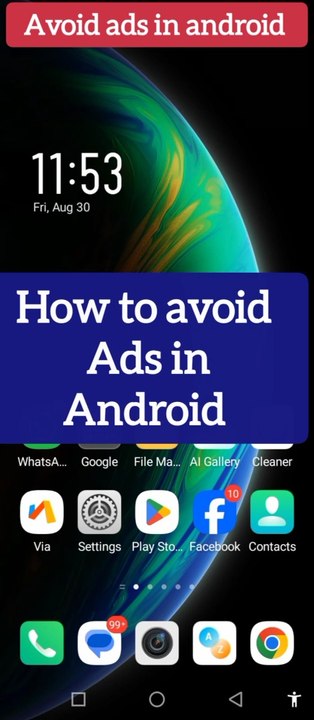 block ads in android phone step by step. Ad blocker in phone. Stop ads