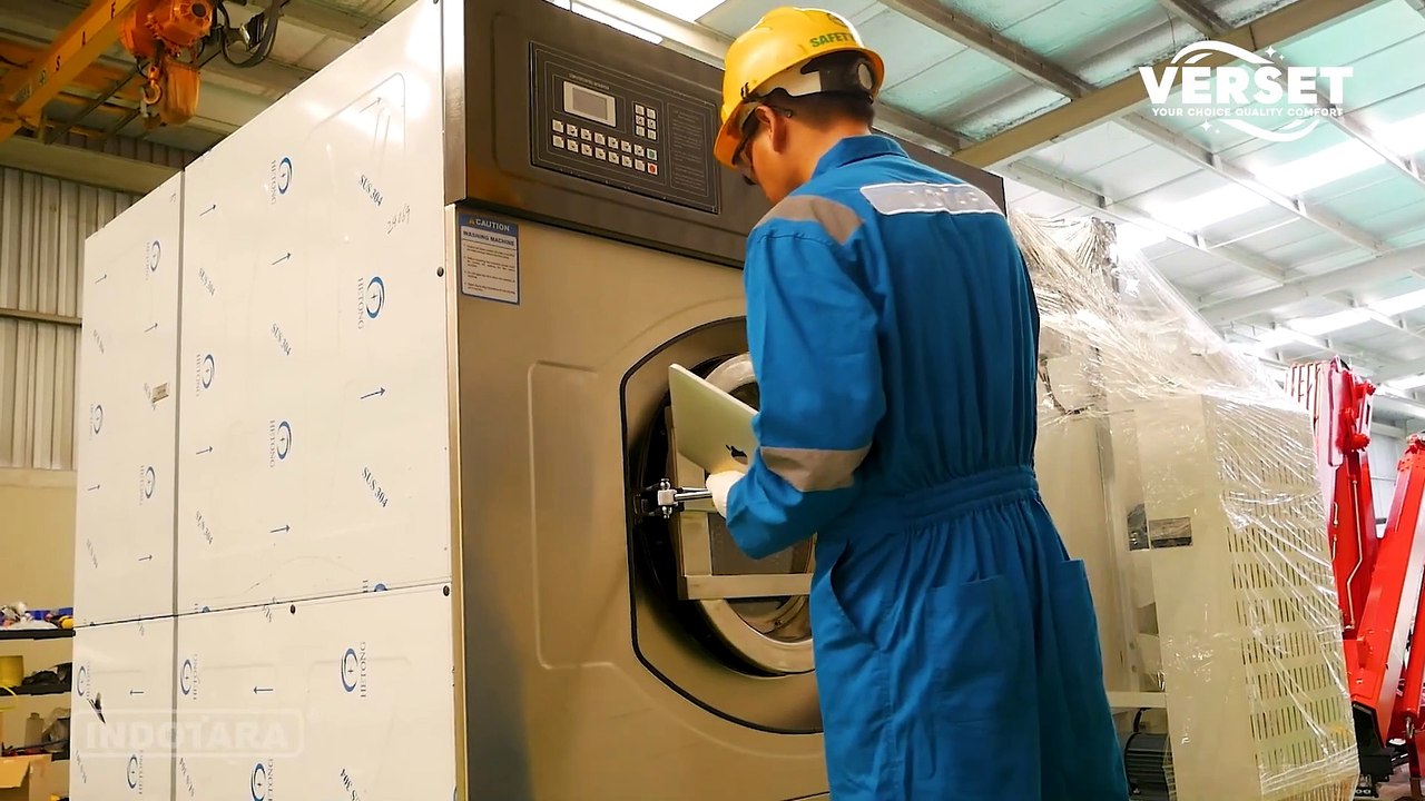 DELIVERY VERSET AUTOMATIC WASHER EXTRACTOR ELECTRIC HEATING XGQ-50FE KE PT. DWI CAHAYA MULIA