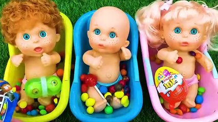 Mixing Candy in 3 Rainbow BathTubs & Magic Skittles & Slime Cutting ASMR