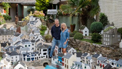 Cornish village on for sale for £700k - in miniature in local's back garden