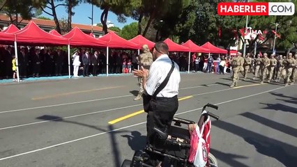 Engelli vatandaştan anlamlı selam