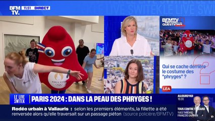 Paris 2024: dans la peau d'une mascotte Phryge