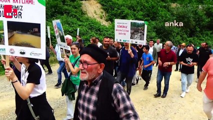 Giresun’un Çatalağaç köyü sakinlerinden madencilik faaliyetine protesto