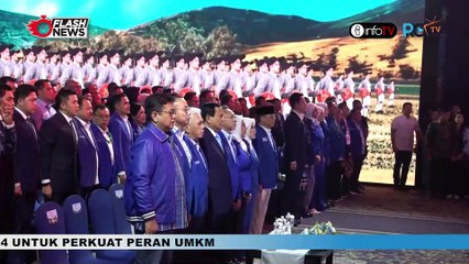 PRABOWO HADIRI PENUTUPAN KONGRES KE-6 PAN
