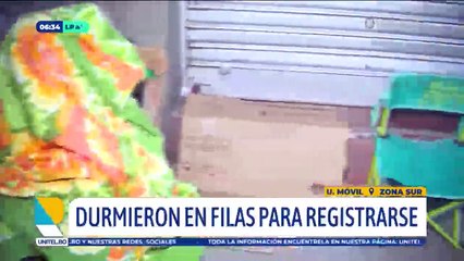 Las largas filas por empadronamiento son desde el jueves