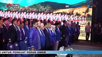 Prabowo Hadiri Penutupan Kongres Ke-6 PAN