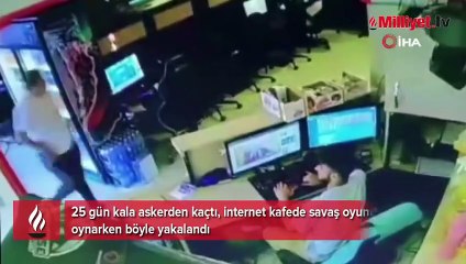 Fıkra gibi olay! Askerden kaçtı, savaş oyunu oynarken yakalandı