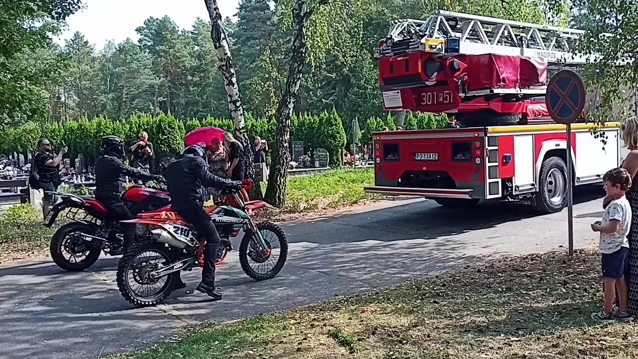 Pogrzeb Patryka Michalskiego, strażaka z Poznania