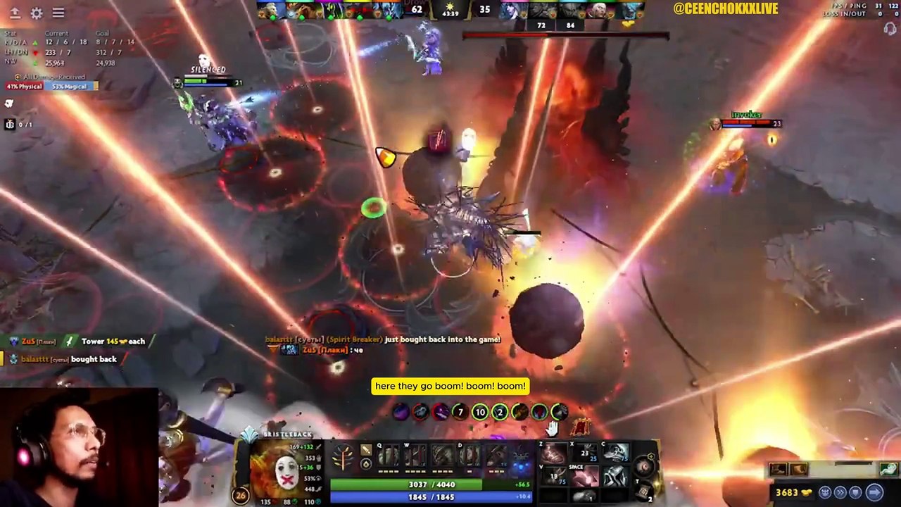 Dota2 Rank Double Down Gameplay 4 Vs 5 Live Stream Highlight | Pc Gameplay | 5 Men Party | MMR