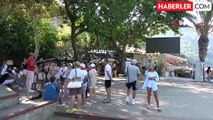 Alanya'da şifa kaynağı mağara yerli ve yabancı turistlerin akınına uğruyor