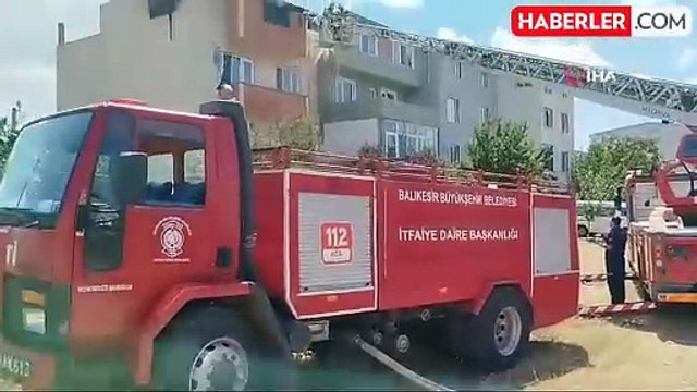 Bandırma'da ocakta unutulan tencere yangına sebep oldu