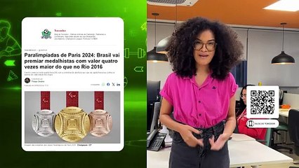 Atletas irão receber premiação por medalha nas Paralimpíadas [PILOTO BT 30.08]