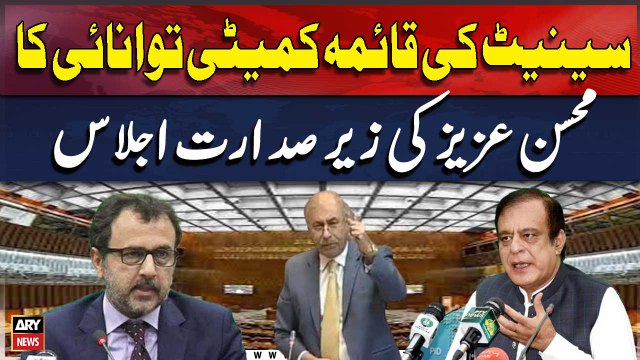 Senate Ki Qaima Committee Tawanai Ka Mohsin Aziz Ki Zair Sadarat Ijlas