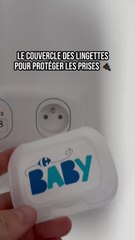Les couvercle des lingettes pour protéger les prises électriques