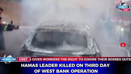 Hamas leader killed on third day of West Bank operation